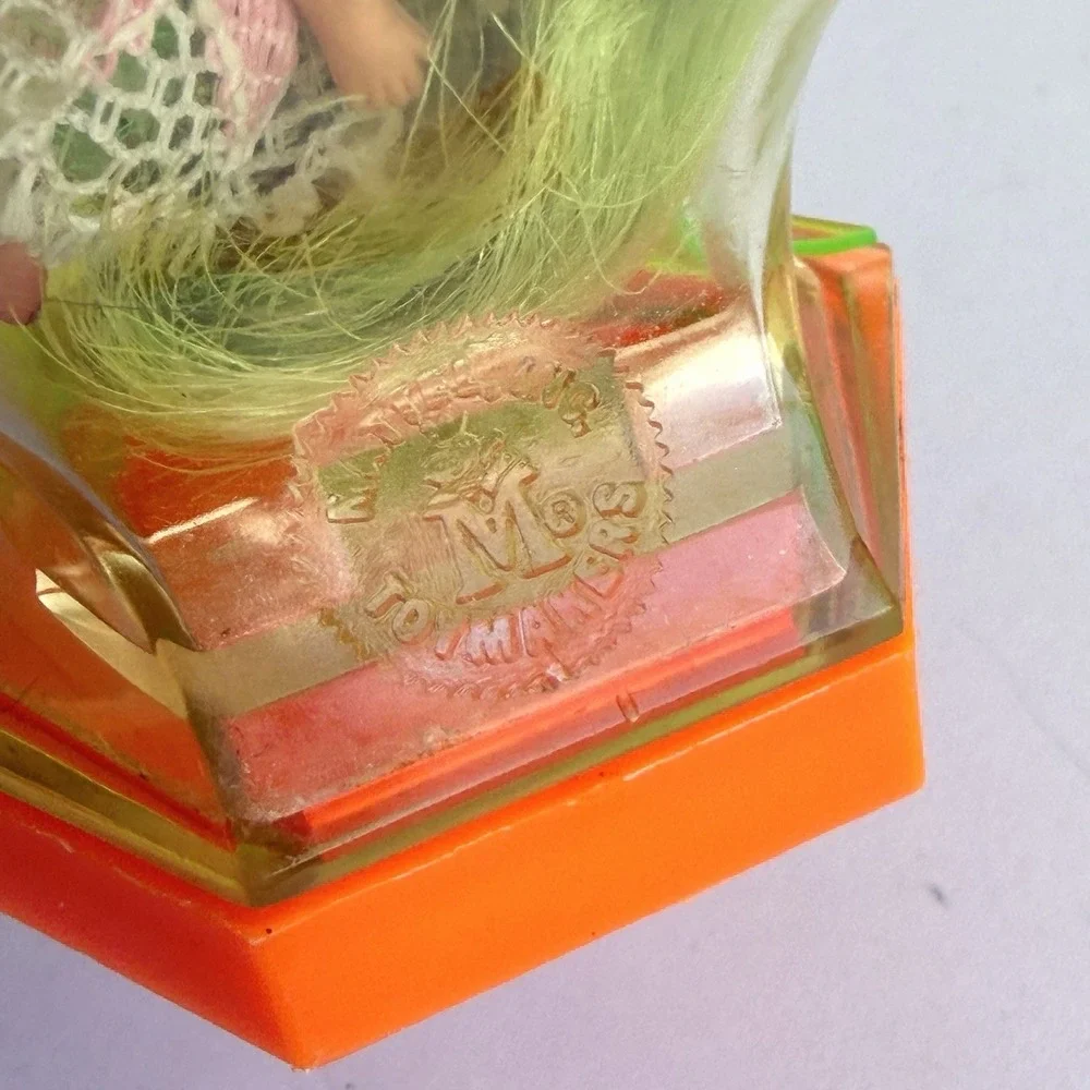 Vintage Mattel Liddle Kiddles‎ Kologne Doll APPLE BLOSSOM & BOTTLE *Missing Top*